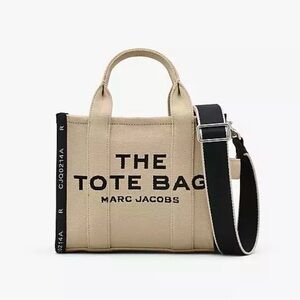 Marc Jacobs Beige and Black Tote Bag small